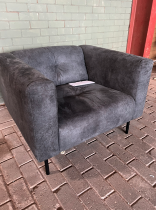Fauteuil, Vtwonen, Skin, Donkergrijs / Antraciet